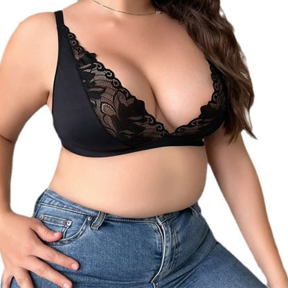 Sexy Ultra Thin See-through Lace Wireless Bra