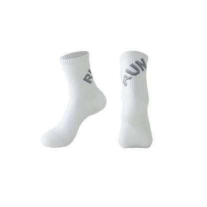 Plus Size Run Quarter Compression Socks(6 Pairs) - White - EU39-44(US6-10) - image 9