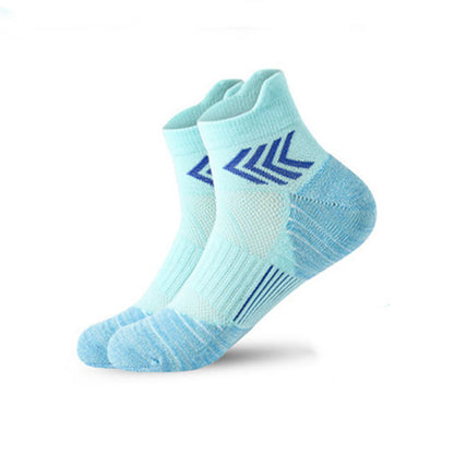 Plus Size Mesh Ankle Compression Socks(6 Pairs) - Light Blue - EU39-45(US6-11) - image 4