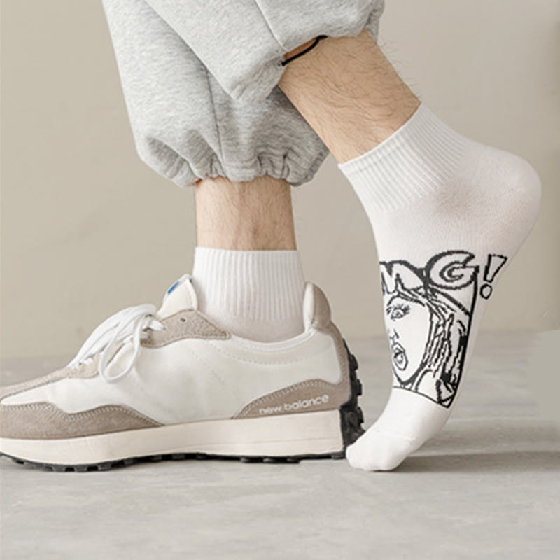 Trendy Funny Ankle Socks(5 Pairs) - image 10