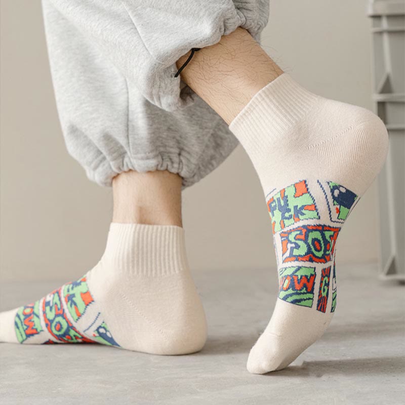 Trendy Funny Ankle Socks(5 Pairs) - image 7