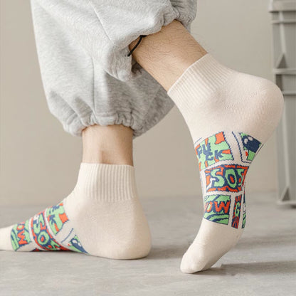 Trendy Funny Ankle Socks(5 Pairs) - image 7