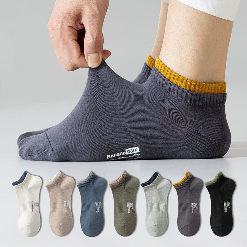 Double Layer Cuff Ankle Socks(7 Pairs) - image 0