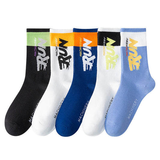 Run Letter Quarter Socks(7 Pairs) - image 0