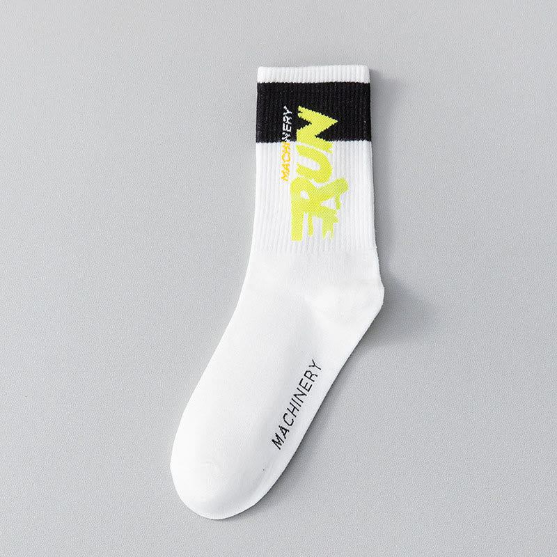 Run Letter Quarter Socks(7 Pairs) - White - EU37-45(US4-11) - image 11