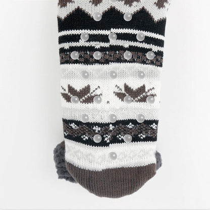 Plus Size Grid Rhombus Slipper Socks(2 Pairs)