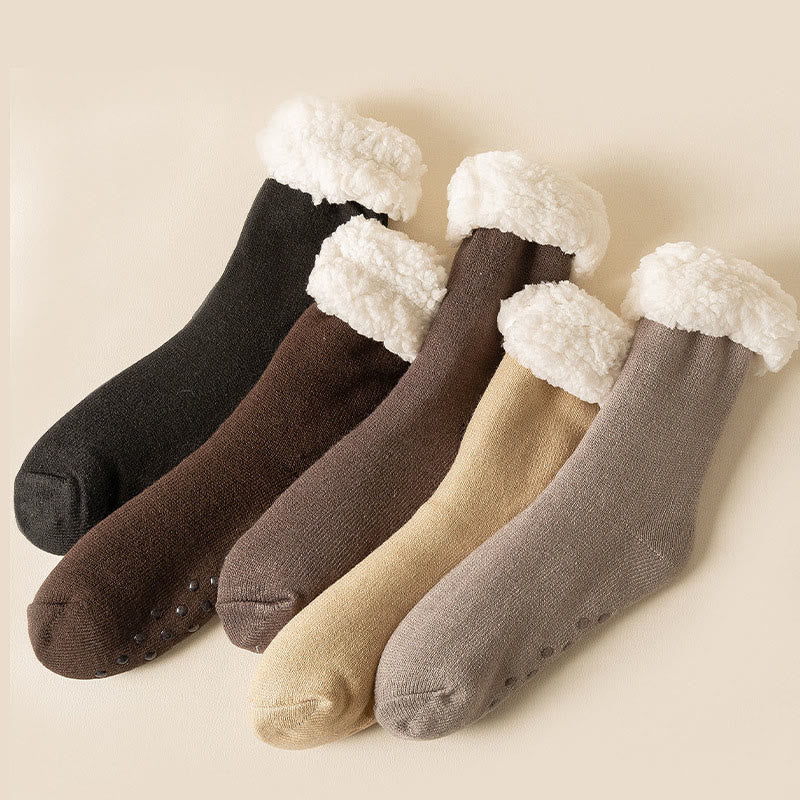 Plus Size Extra Thick Slipper Socks(3 Pairs) - image 8
