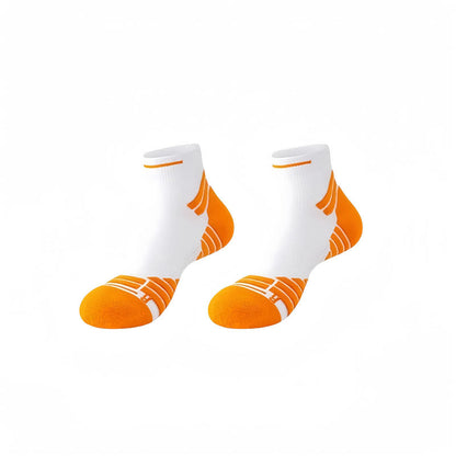 Plus Size Lightweight Cushioning Ankle Compression Socks(4 Pairs) - Orange - EU38-44(US5-10) - image 11