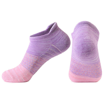 Plus Size Tie Dye Ankle Compression Socks(4 Pairs) - Purple - EU39-42(US6-8.5) - image 7