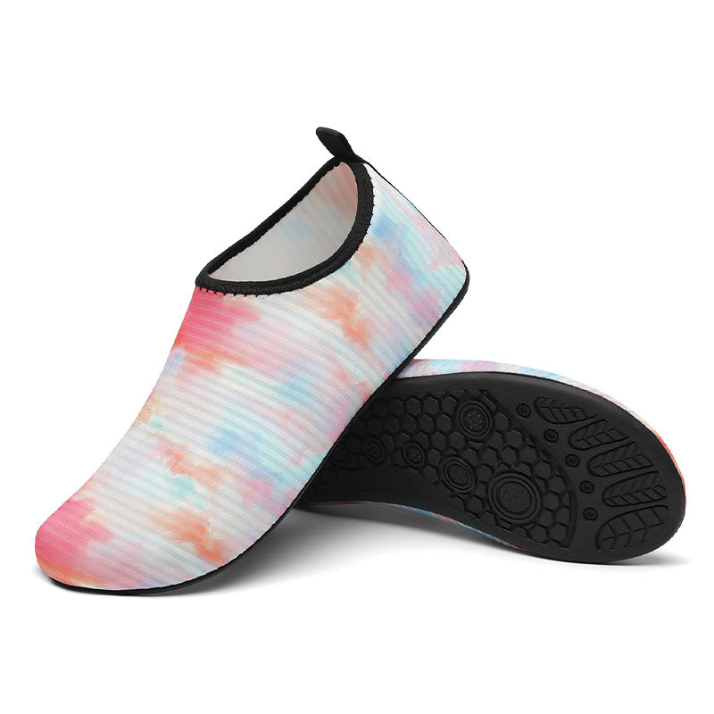 Plus Size Tie Dye Slippers - Pink - EU46-47(US12-12.5) - image 6