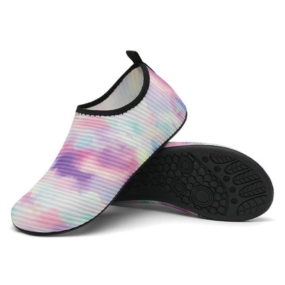 Plus Size Tie Dye Slippers - Purple - EU46-47(US12-12.5) - image 5