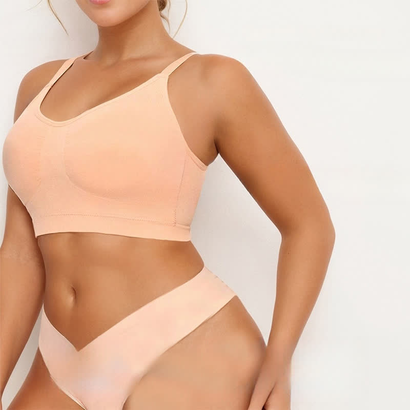 Seamless High Elasticity Shaping Wireless Sports Bra