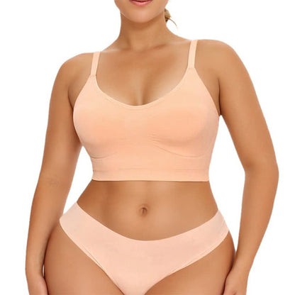 Seamless High Elasticity Shaping Wireless Sports Bra