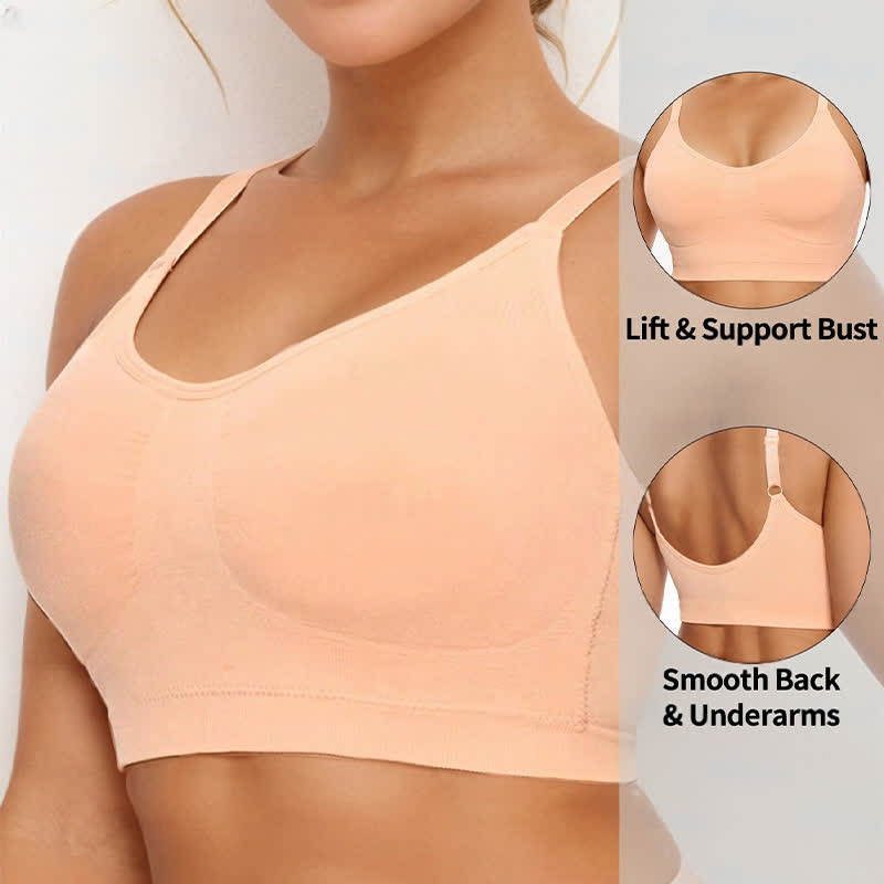 Seamless High Elasticity Shaping Wireless Sports Bra