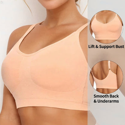 Seamless High Elasticity Shaping Wireless Sports Bra