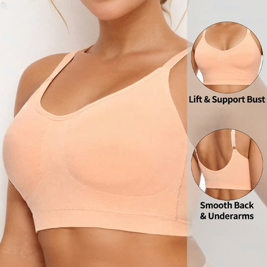 Seamless High Elasticity Shaping Wireless Sports Bra