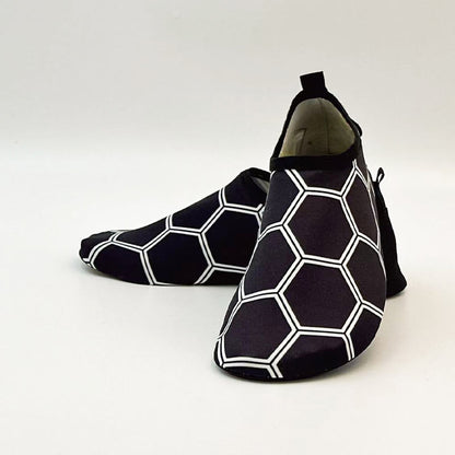 Plus Size Hexagon Slippers - Black - EU44-45(US10-11) - image 4