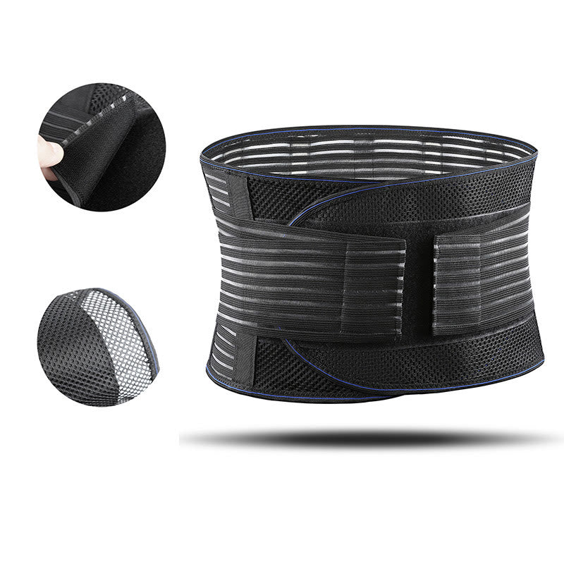 Plus Size Stable Lumbar Support Waist Brace - Black - 2XL - image 7