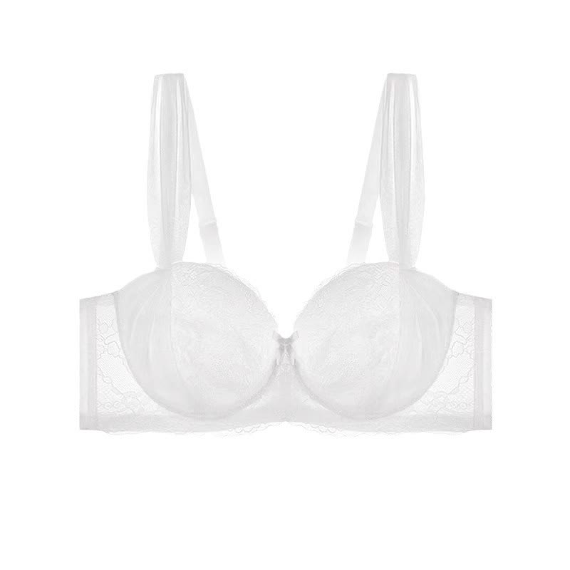 Thin Lace Minimizer Push Up Underwire Bra