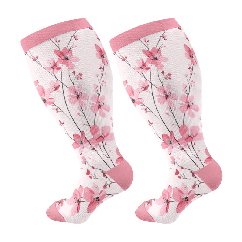 Plus Size Blossom Compression Socks(3 Pairs) - image 9