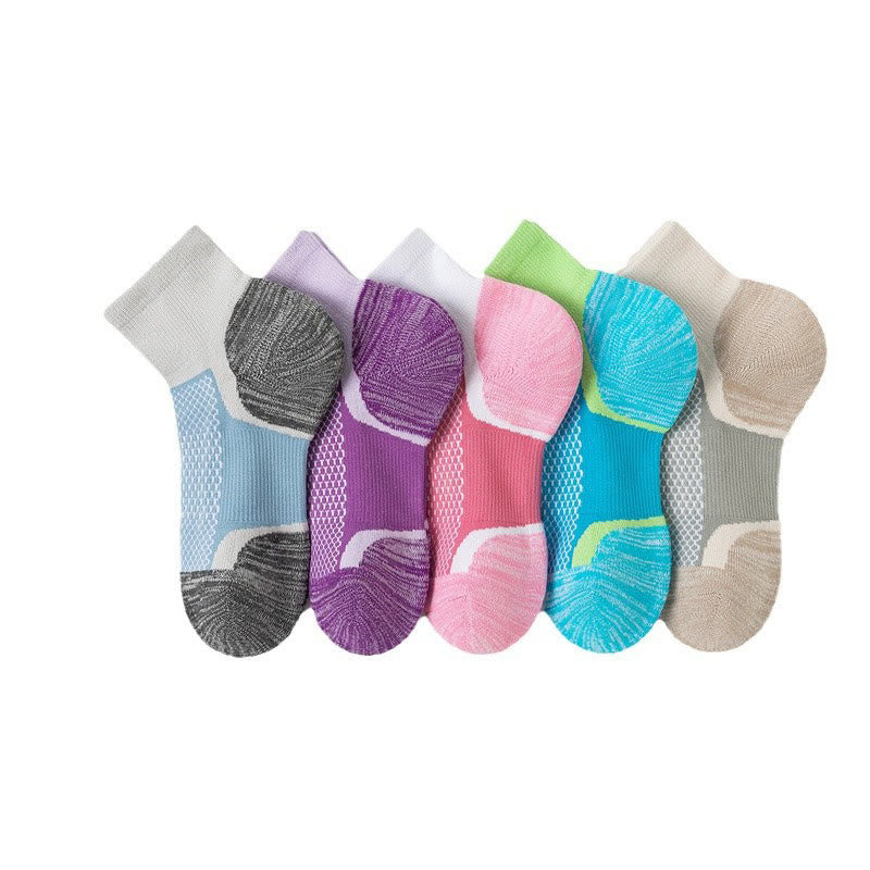 Bright Color Matching Ankle Compression Socks(5 Pairs) - Multicolor - EU36-40(US3-7) - image 3