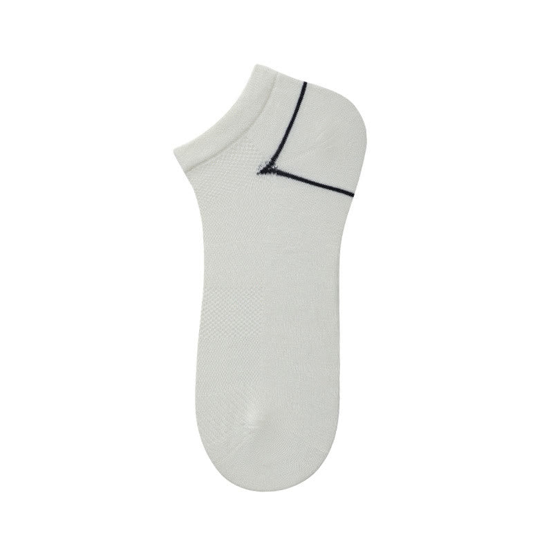 Bamboo Fiber Ankle Socks(5 Pairs) - White - EU39-44(US6-10) - image 4