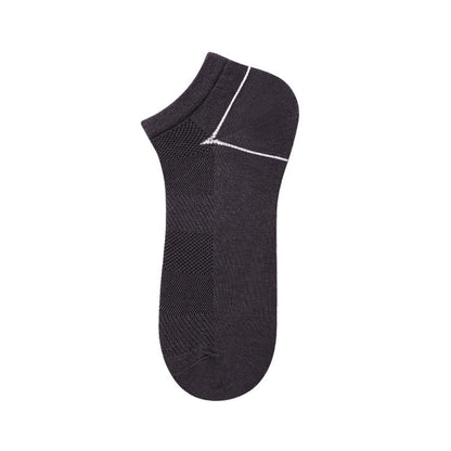 Bamboo Fiber Ankle Socks(5 Pairs) - Dark Grey - EU39-44(US6-10) - image 6