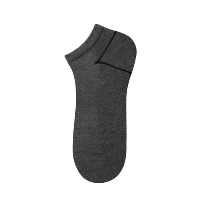Bamboo Fiber Ankle Socks(5 Pairs) - Grey - EU39-44(US6-10) - image 5