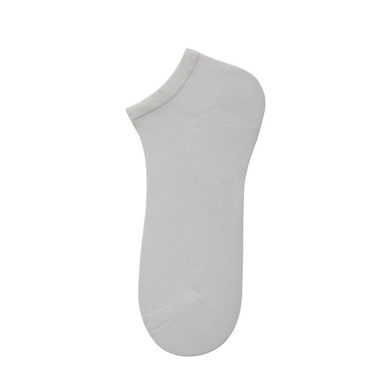 Bamboo Mesh Ankle Socks(4 Pairs) - White - EU39-44(US6-10) - image 9