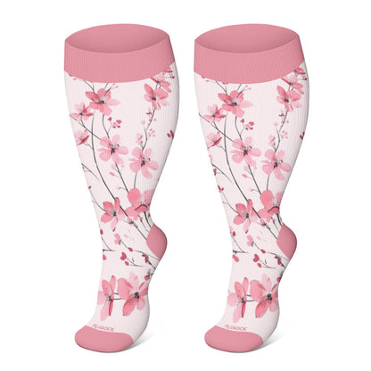 Plus Size Blossom Compression Socks(3 Pairs)