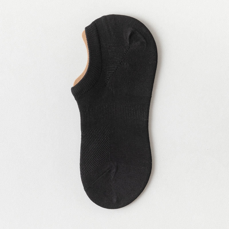 Silicone Anti Slip Ankle Socks(8 Pairs) - Black - EU39-44(US6-10) - image 5