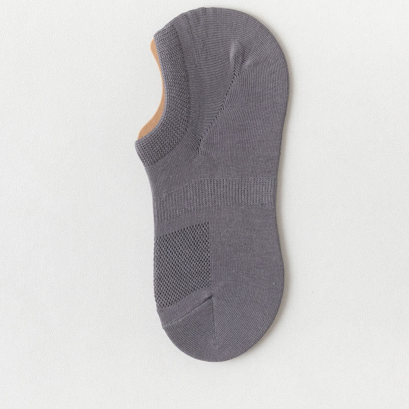 Silicone Anti Slip Ankle Socks(8 Pairs) - Dark Grey - EU39-44(US6-10) - image 7