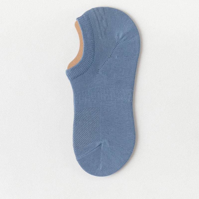 Silicone Anti Slip Ankle Socks(8 Pairs) - Blue - EU39-44(US6-10) - image 12