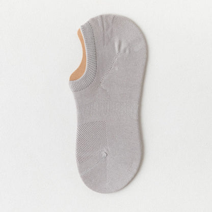 Silicone Anti Slip Ankle Socks(8 Pairs) - Light Gray - EU39-44(US6-10) - image 9