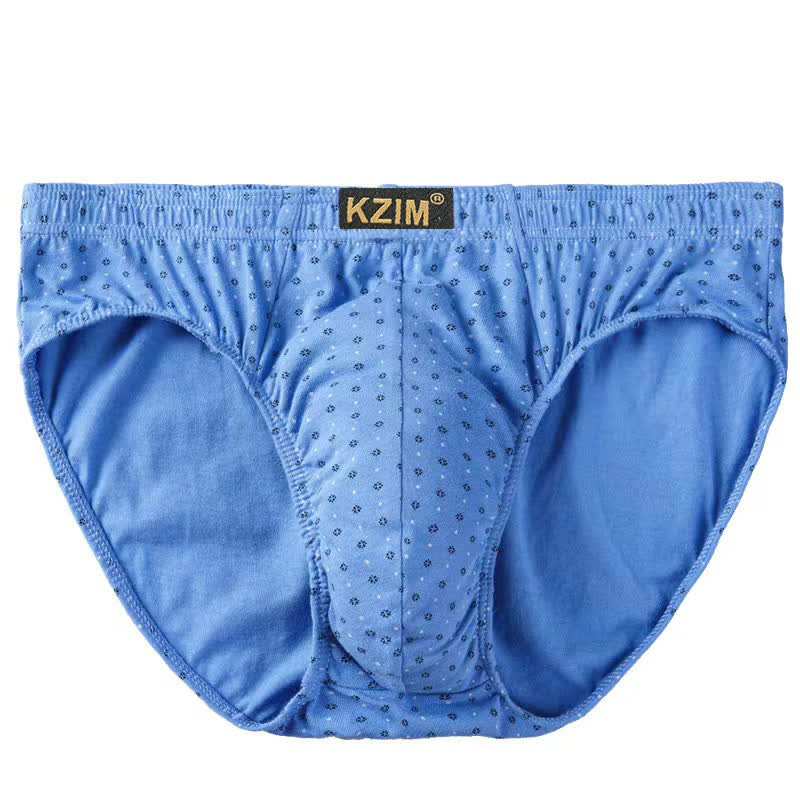 Men's Dragon Print Cotton Brief(3 Packs) - C-Sky Blue - 7XL - image 13