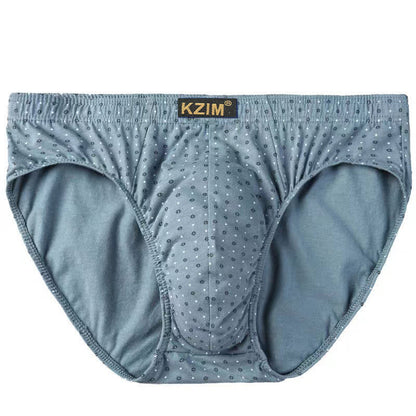 Men's Dragon Print Cotton Brief(3 Packs) - C-Green - 7XL - image 15