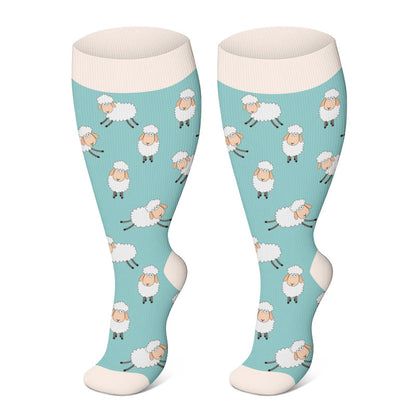 Plus Size Bear Penguin Compression Socks