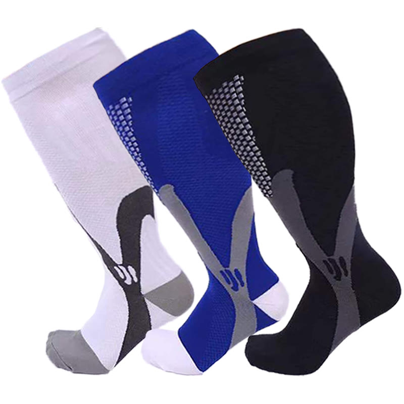 2XL-7XL Plus Size Wide Calf Sports Compression Socks(3 Pairs)