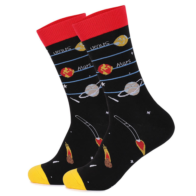 Astronaut Constellation Quarter Socks(4 Pairs) - image 5