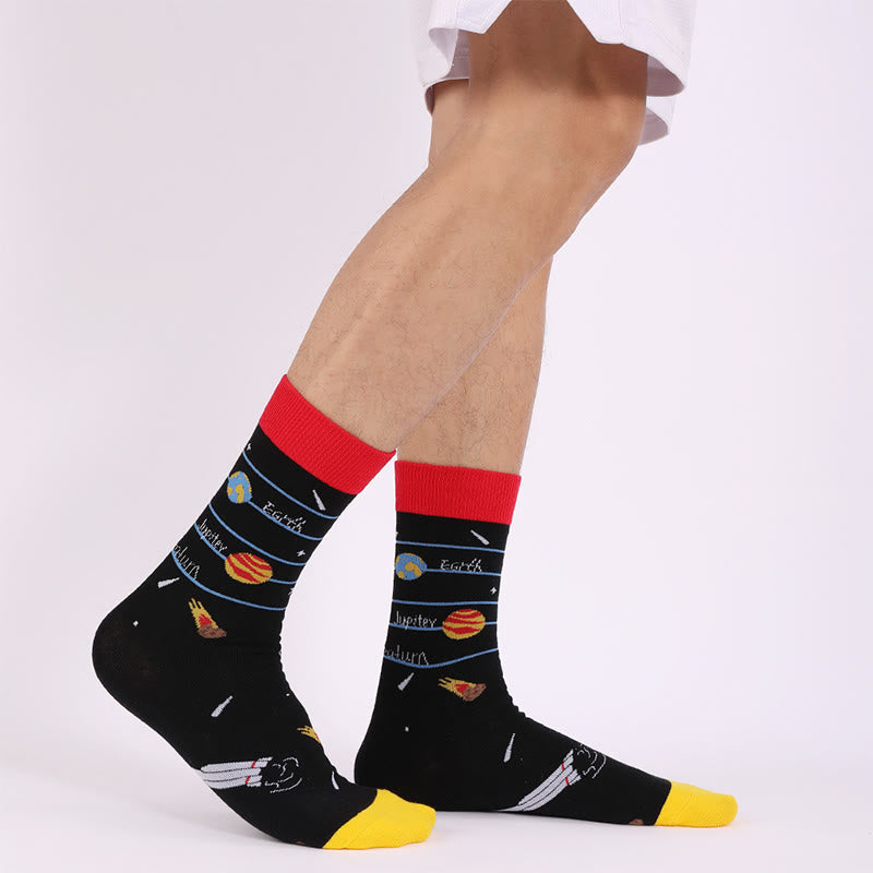 Astronaut Constellation Quarter Socks(4 Pairs) - image 3