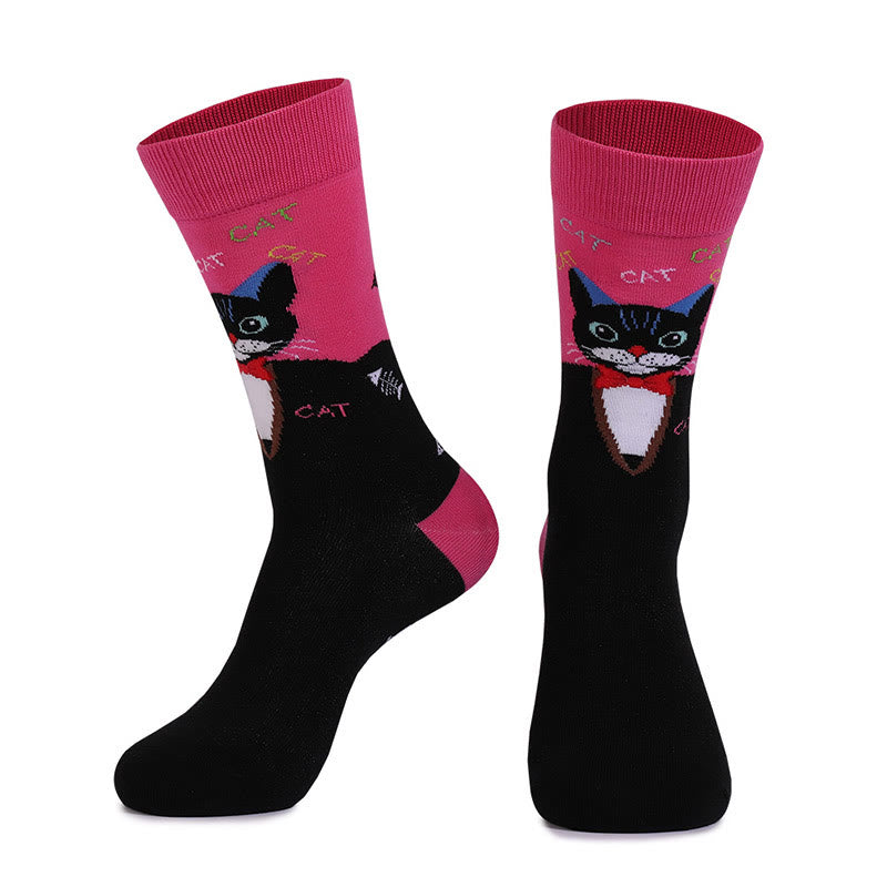Cats Dogs Series Quarter Socks(4 Pairs) - image 10