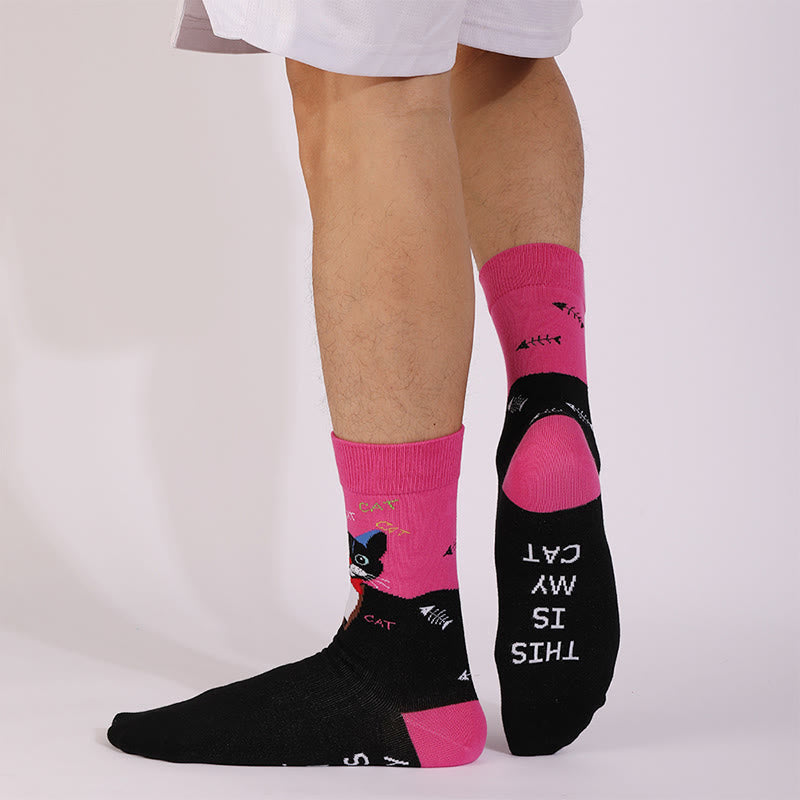 Cats Dogs Series Quarter Socks(4 Pairs) - image 4
