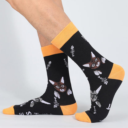 Glasses Cat Quarter Socks(5 Pairs) - image 4