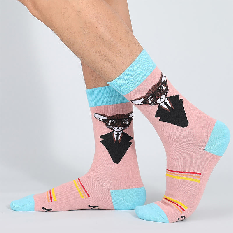 Glasses Cat Quarter Socks(5 Pairs) - image 1