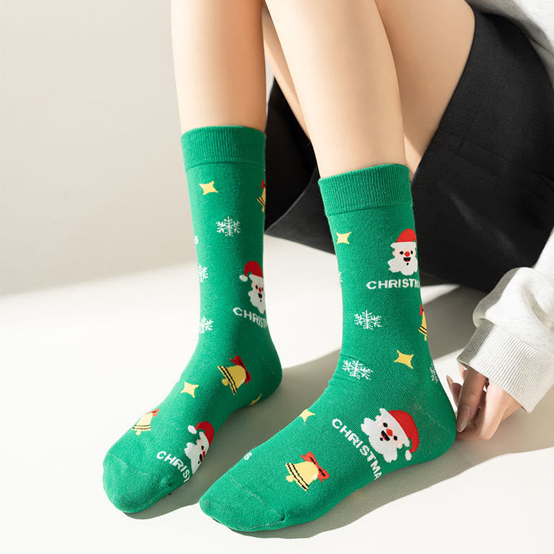 Green Christmas Quarter Socks(3 Pairs) - image 5