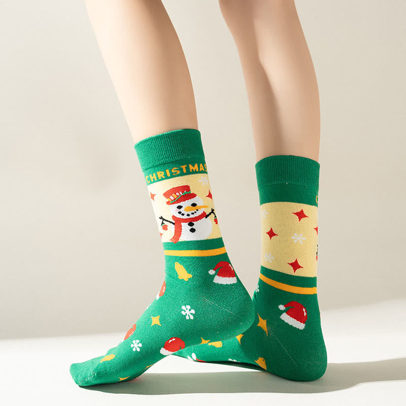 Green Christmas Quarter Socks(3 Pairs) - image 6