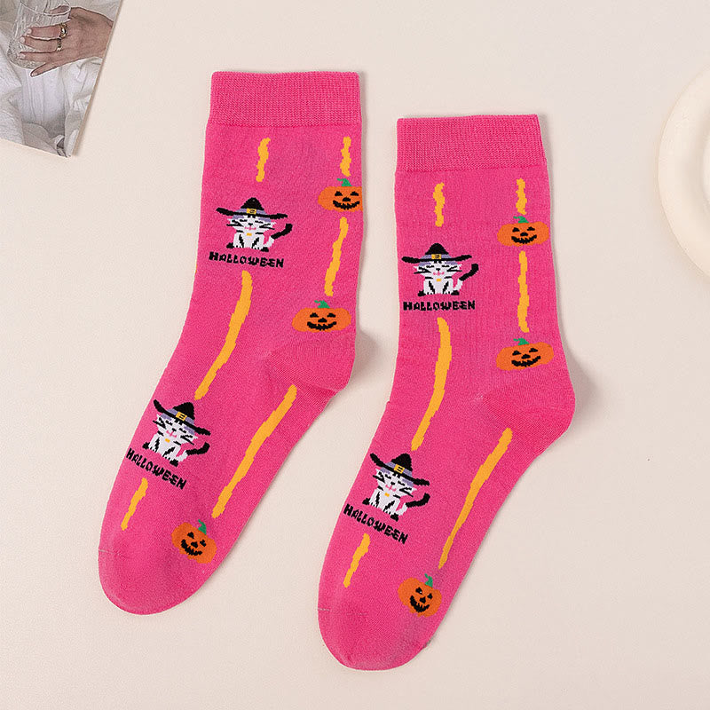 Pink Cat Quarter Socks(3 Pairs) - image 10