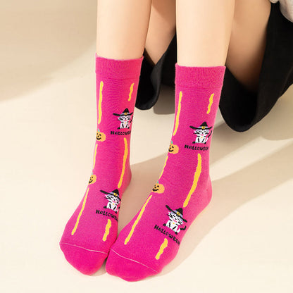 Pink Cat Quarter Socks(3 Pairs) - image 5