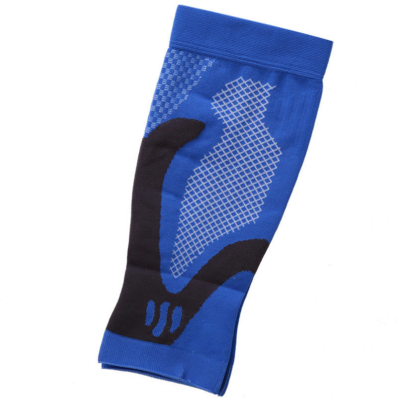 Plus Size Stay Supported Calf Compression Sleeves - Blue - XL - image 14