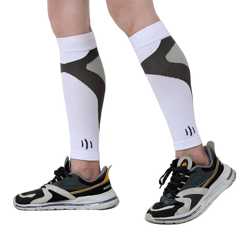 Plus Size Varicose Vein Calf Compression Sleeves - White - XL - image 5
